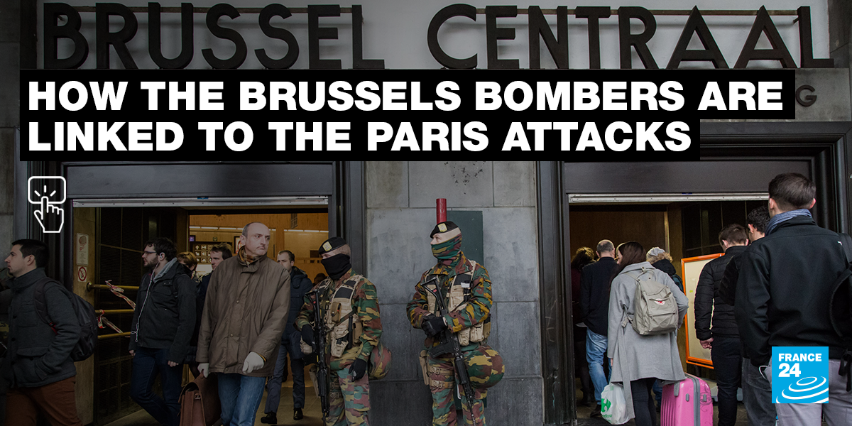 How Are The Brussels Attackers Linked To Paris FRANCE 24   Fb Tw 